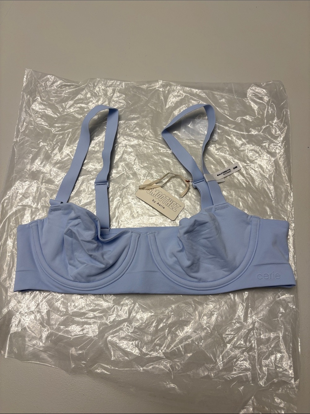 aerie Pale Blue Underwire Bralette